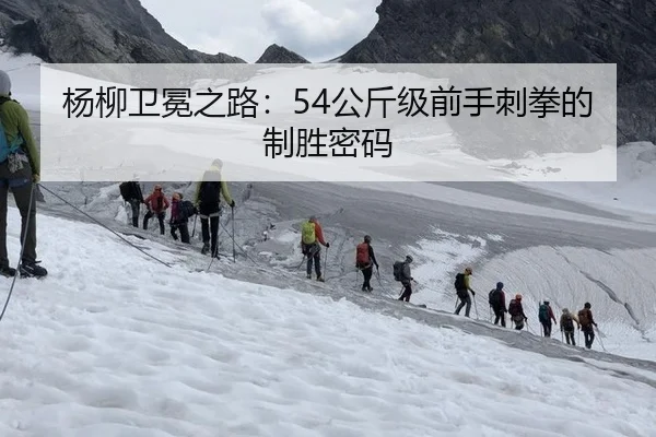 杨柳卫冕之路：54公斤级前手刺拳的制胜密码